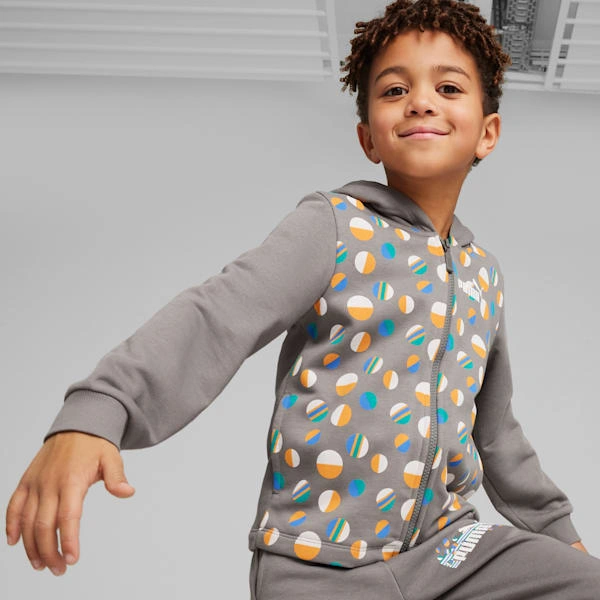 ESS+ Sommercamp Kinder Kapuzenjacke von PUMA der perfekte Begleiter für kleine Abenteurer im Sommer